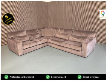 GRATIS LEVERING Z.G.A.N Velvet Hoekbank 315x270 GEREINIGD  beschikbaar voor biedingen