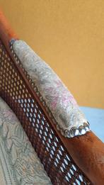 Vintage Giorgetti Italiaanse fauteuil, stoel met webbing, Huis en Inrichting, Fauteuils, Ophalen, Gebruikt, Stof, Nvt