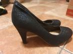 Te koop zwarte glitter pumps maat 39, Ophalen of Verzenden, Zo goed als nieuw, Zwart