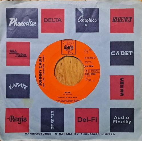 JOHNNY CASH And The Tennessee Three – Kate ( 1972 45T ), Cd's en Dvd's, Vinyl | Rock, Gebruikt, Poprock, Overige formaten, Verzenden