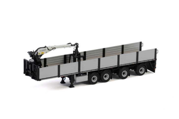 Premium Line; BRICK TRAILER BLACK - 4 AXLE WSI, Hobby en Vrije tijd, Modelauto's | 1:50, Nieuw, Bus of Vrachtwagen, Wsi, Ophalen of Verzenden