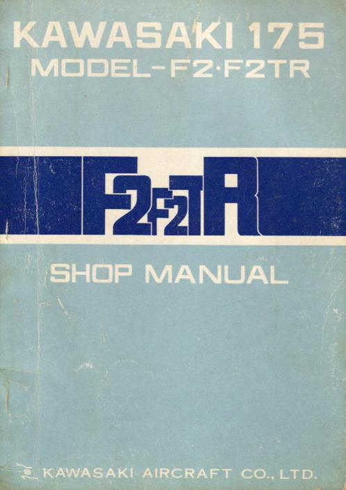 Kawasaki 175 F2 en 175 F2TR shop manual (7101z), Motoren, Handleidingen en Instructieboekjes, Kawasaki, Verzenden