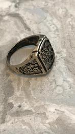 Ring Tibet zilver handgemaakt 'Draken' maat 19 -NIEUW-, Nieuw, Ophalen of Verzenden, Zilver, Dame of Heer
