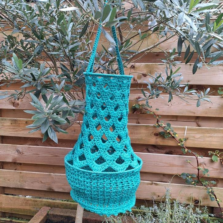 Boho Ibiza gehaakte lampion / kroonluchter, Tuin en Terras, Tuinwanddecoratie, Zo goed als nieuw, Ophalen of Verzenden