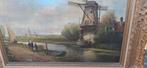H.G ten Cate - Hollands Landschap met Molen, Antiek en Kunst, Ophalen of Verzenden