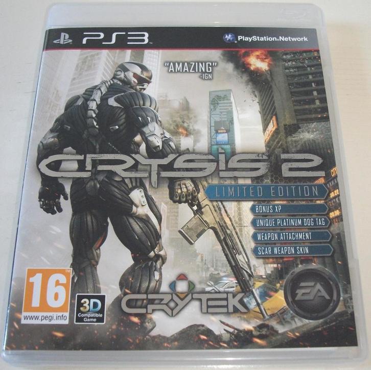 PS3 Game *** CRYSIS 2 *** Limited Edition, Spelcomputers en Games, Games | Sony PlayStation 3, Zo goed als nieuw, Shooter, 1 speler