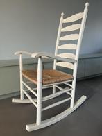Schommelstoel, Huis en Inrichting, Stoelen, Ophalen, Gebruikt, Wit, Hout