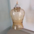 Vintage amber glas lampenkap, Ophalen of Verzenden