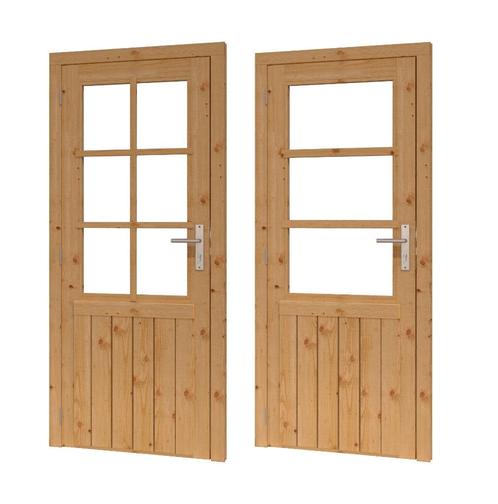 Douglas deur linksdraaiend compleet, Doe-het-zelf en Verbouw, Deuren en Horren, Nieuw, Buitendeur, 200 tot 215 cm, 80 tot 100 cm