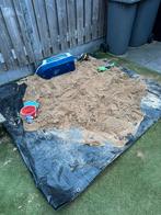 GRATIS OP TE HALEN! geel zand, Tuin en Terras, Zand, Ophalen, Zo goed als nieuw, Ophoogzand