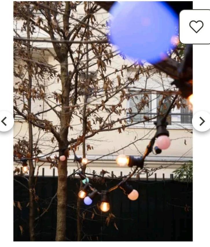 Lichtsnoer slang feest tuinverlichting 15m, Tuin en Terras, Buitenverlichting, Zo goed als nieuw, Minder dan 50 watt, Netvoeding