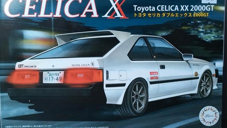 Toyota Celica XX 2000 GT 1:24 Fuijimi Pol, Hobby en Vrije tijd, Modelbouw | Auto's en Voertuigen, Nieuw, Auto, Groter dan 1:32