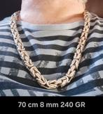 Koningsketting koningsschakel ketting zilver 925 70 cm 8 mm, Sieraden, Tassen en Uiterlijk, Ophalen, Zo goed als nieuw, Zilver