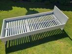 Massief grenen bed 80 x 200 cm, Huis en Inrichting, Ophalen, Gebruikt, Eenpersoons, Wit
