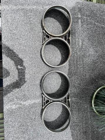 Fiat Dino chroom koplampkappen links en rechts beschikbaar voor biedingen