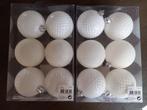O12 Witte Kerstballen, Ophalen of Verzenden, Zo goed als nieuw