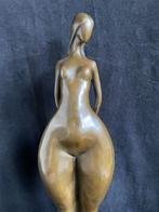 Bronzen dame naakt groot 71cm !!! J.Palioth zuiver brons, Antiek en Kunst, Ophalen of Verzenden