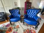 2 maximalistische Chesterfield stoelen, Barok,, Huis en Inrichting, Fauteuils, Ophalen of Verzenden, Zo goed als nieuw, 75 tot 100 cm