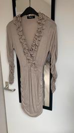 Tuniek, jurk taup XS  2 x gedragen, Kleding | Dames, Ophalen of Verzenden, Zo goed als nieuw, Maat 34 (XS) of kleiner, Overige kleuren