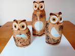 Serie van 3 uilen van keramiek., Verzamelen, Ophalen of Verzenden, Nieuw, Dier