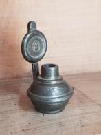 Tinnen miniatuur pot met deksel, Verzenden