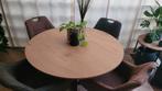 Mooie ronde eettafel met 4 eetstoelen, Ophalen, Rond, Zo goed als nieuw, Vier personen