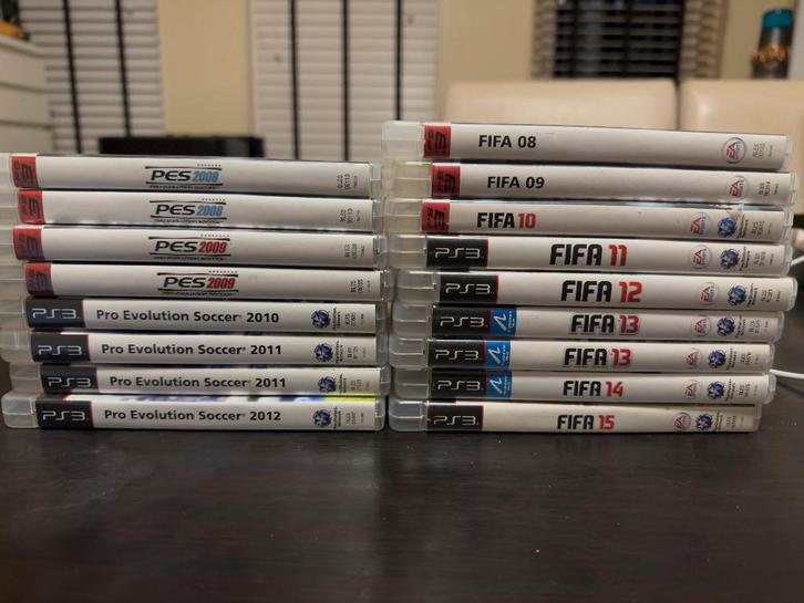 PS3 Voetbal Verzameling FIFA & PES | Originele Sony Doosjes, Spelcomputers en Games, Games | Sony PlayStation 3, Zo goed als nieuw