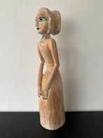 Groot gebeeldhouwd Indonesisch vrouwelijk houten sculptuur, Antiek en Kunst, Kunst | Beelden en Houtsnijwerken, Verzenden