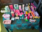 Barbie poppenhuis + Vintage Meubeltjes, Ophalen, Gebruikt, Poppenhuis