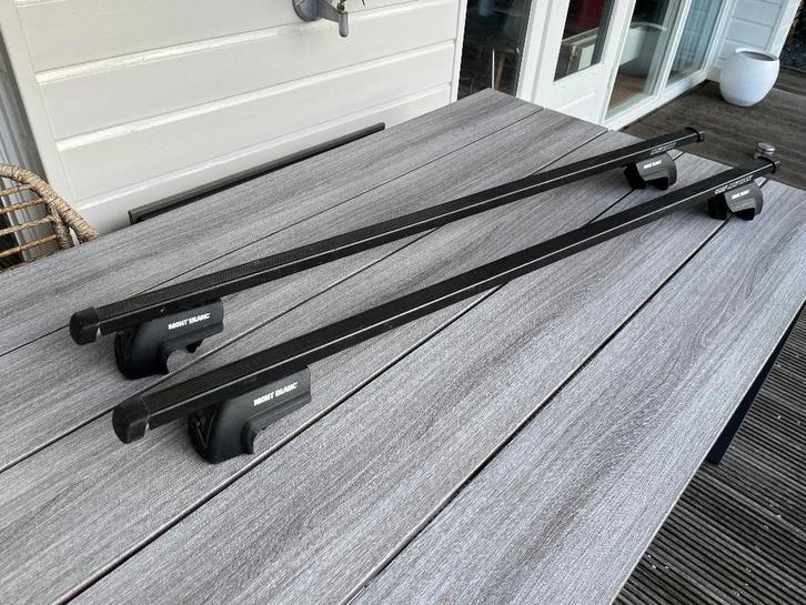 Mont Blanc dakdragers open dakrails, Auto diversen, Dakdragers, Gebruikt, Ophalen