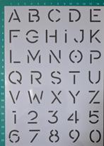 Deco stencil A5 nr 11 letter en cijfers scrapbooking NIEUW, Hobby en Vrije tijd, Kaarten | Zelf maken, P, P, Nieuw, Ophalen of Verzenden