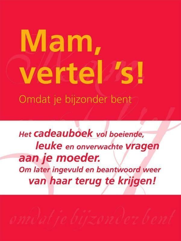 mam, vertel 's!, Nieuw, Ophalen of Verzenden, Elma van Vliet, Overige onderwerpen