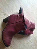 Laarsjes Van Dalen | wijnrood | maat 39 | leer, Kleding | Dames, Schoenen, Ophalen of Verzenden, Zo goed als nieuw, Rood