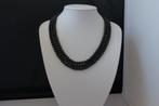 TOERMALIJN (Schorl) ketting/oorhanger-set, Verzenden, Nieuw, Zwart, Met edelsteen