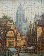 Houten puzzel van De Obbe, ca 1930-40, Antiek en Kunst, Ophalen of Verzenden