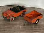 Dinky toys jeep+aanhangertje pr incl vzk, Ophalen of Verzenden, Zo goed als nieuw, Auto, Dinky Toys