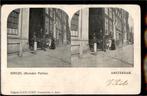 Amsterdam Stereokaart Singel Bereden Politie zie beschrijvin, Verzamelen, Ophalen of Verzenden, Voor 1920, Gelopen, Noord-Holland