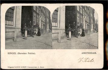 Amsterdam Stereokaart Singel Bereden Politie zie beschrijvin beschikbaar voor biedingen