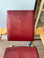 2x Varier Eetkamerstoelen Vintage Leer, Huis en Inrichting, Ophalen, Gebruikt, Twee, Leer