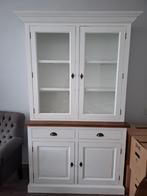 Landelijke kast met glazen deuren, Huis en Inrichting, Kasten | Buffetkasten, Ophalen, Glas, 150 tot 200 cm, 25 tot 50 cm