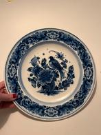 Delfts Blauw Bord met Vogel, Ophalen of Verzenden