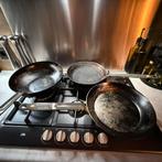 DeBuyer Mineral B Element Pannenset - 3 stuks koekenpan wok, Ophalen, Gebruikt