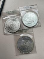 3 zilveren tientjes Nederland herrijst 1970 originele hoesje, Postzegels en Munten, Munten | Nederland, Zilver, Ophalen of Verzenden