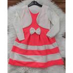 Jurk met bolero streep - rose mt 134/140, Kinderen en Baby's, Kinderkleding | Maat 134, Meisje, Nieuw, Ophalen of Verzenden, Passion 4 all