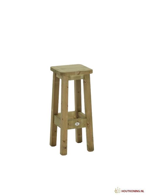 Barset: barkruk, Huis en Inrichting, Barkrukken, Nieuw, 60 tot 90 cm, Hout, 1 kruk, Ophalen of Verzenden