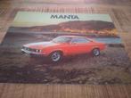 Opel Manta 1974, Boeken, Ophalen of Verzenden, Zo goed als nieuw, Opel
