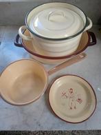 Emaille brocante pannen, Huis en Inrichting, Keuken | Potten en Pannen, Ophalen of Verzenden, Overige materialen
