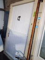 Hardhouten deur met hardhouten kozijn, Doe-het-zelf en Verbouw, Deuren en Horren, 80 tot 100 cm, Zo goed als nieuw, Buitendeur