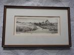 Gesigneerde Ets - P. de Vries - Koarnwert - Cornwerd, Ophalen