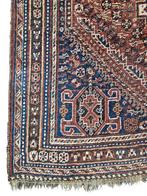 Handmade Persian wool Antique Qashqai carpet 144x218cm, Gebruikt, 100 tot 150 cm, 200 cm of meer, Ophalen of Verzenden